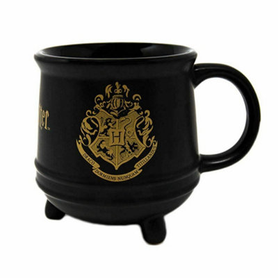 Harry Potter Hogwarts Crest Cauldron Ceramic Mug Black (One Size) from B&Q