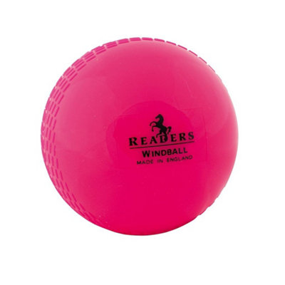Readers Childrens/kids Windball Training Cricket Ball Pink (One Size) from B&Q
