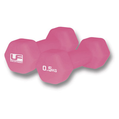  - Urban Fitness Equipment Neoprene Hexagon Dumbell (Pack Of 2) Pink (500G)