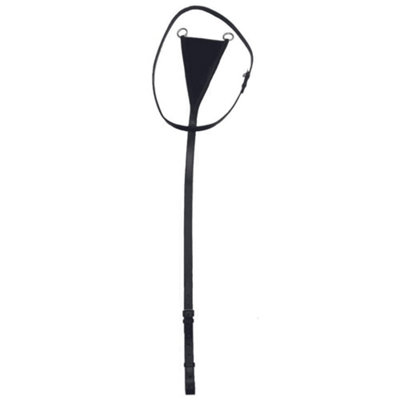 Blenheim Leather Horse Bib Martingale Black (Cob) from B&Q
