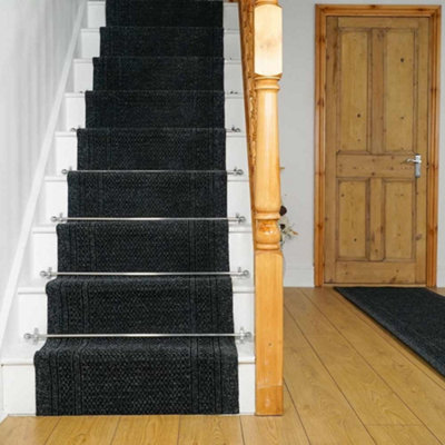 Aztec Stair RunnerHardwearingNon-Slip & Durable Carpet For Stairs & StaircasesMultiple Lengths from B&Q