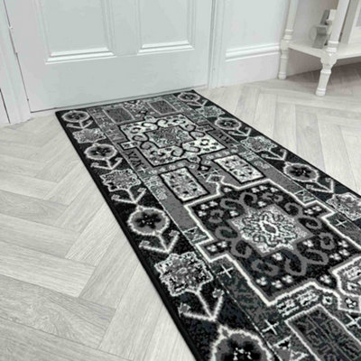 Abstract Hallway Runner RugSoftComfortable & Durable Carpet For HallKitchen & Corridor from B&Q