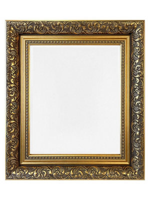 Frames By Post Elegant Large Dahlia Picture Frame In Gold14 X 8 Inch from B&Q