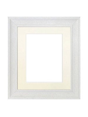 Frames By Post Scandi Limed White Frame With Ivory Mount For Image Size A2 from B&Q