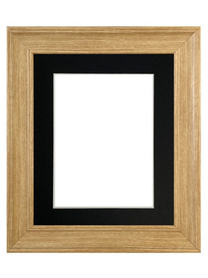 Frames By Post Scandi Oak Frame With Black Mount For Image Size A3 from B&Q