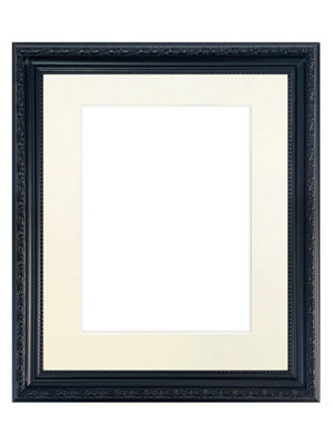 Frames By Post Shabby Chic Black Frame With Ivory Mount For Imagesize A2 from B&Q