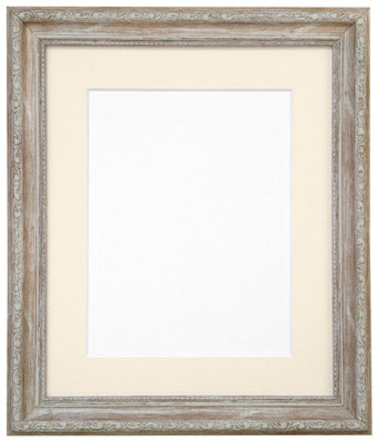 Frames By Post Shabby Chic Distressed Wood With Ivory Mount For Image Size A5 from B&Q