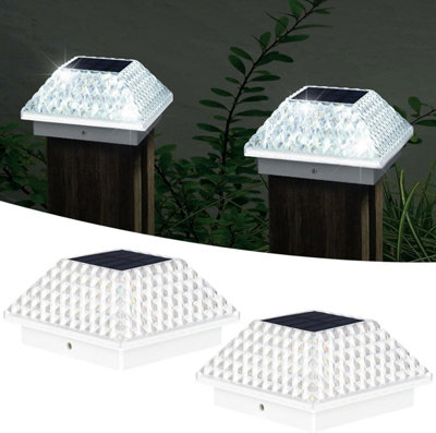Taylor & Brown 4 Pack Solar Post LightsWaterproof Outdoor Fence & Deck Lamps For 3.5X3.5/4X4 PostsGarden & Patio Décor from B&Q