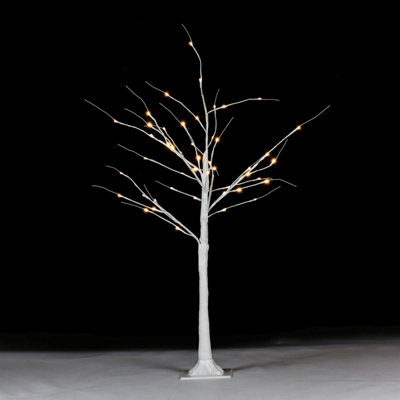 Taylor & Brown 4Ft 48 Led White Birch Twig Tree LightTwinkling Christmas Twig Tree With LightsLed Twig Christmas Tree from B&Q