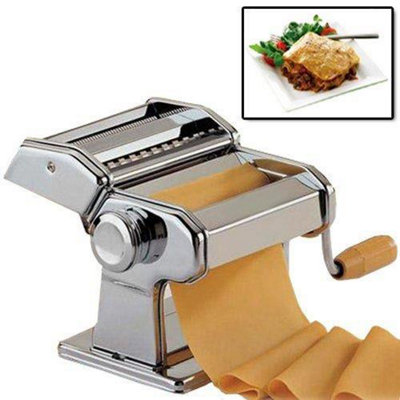 Taylor & Brown 5 In 1 Heavy Duty Stainless Steel Professional Fresh Pasta Lasagne Spaghetti Tagliatelle Maker Machine Cutter from B&Q