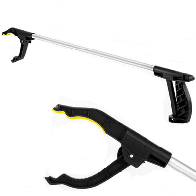 B&Q -  30Inch Litter Picker Grabber ToolDurable Magnetic Pickup For RubbishLeavesGardeningElderly Use