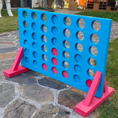 Taylor & Brown Giant Eva Foam 4Inarow Connect Gameindoor & Outdoor Family Party Game For Kids & Adultstravel Board Game from B&Q