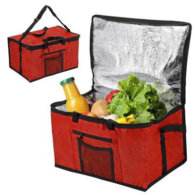 Taylor & Brown 26L Insulated Cooler BagThermal Picnic Lunch Bag For CampingBbqFishingGrocery Shoppingred from B&Q