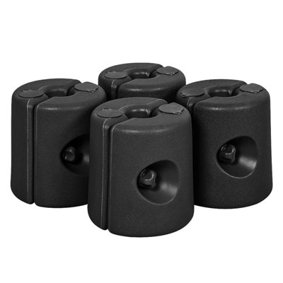 B&Q -  4 Pack Gazebo WeightsWeather Resistant Plastic Gazebo Leg WeightsSand Or WaterPole Anchor For Party Tents