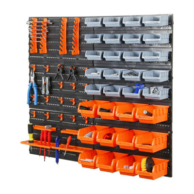 Taylor & Brown 66Pc Wall Mounted Tool Storage Organizer With Bins & Backboards For GarageWorkshopDiy Shed Shelving from B&Q