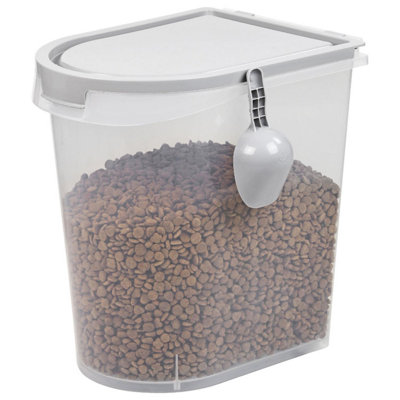 Taylor & Brown 36L Airtight Pet Food Storage Container33Lbs/15Kg Dry Food Dispenser With Scoop & CastersGrey from B&Q