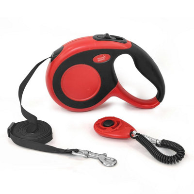 Taylor & Brown Retractable Dog Lead 5M Extendable Leash With No-Tangle Nylon TapeHeavy Duty Adjustable Dog Walking Lead from B&Q