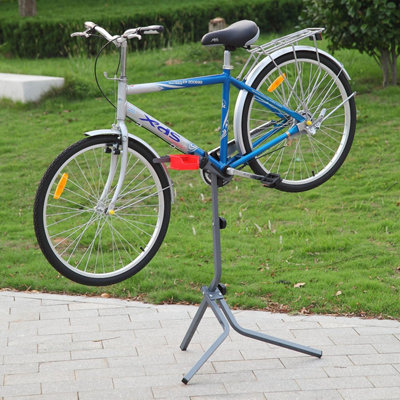 Taylor & Brown Adjustable Bike Repair StandFolding Workstand95105Cm HeightPro Mechanic RackGrey from B&Q