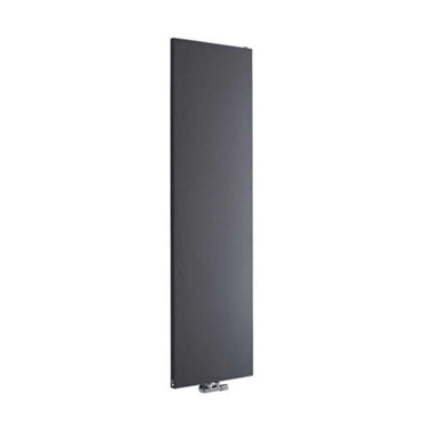 Homestylestore Anthracite Vertical Single Flat Panel Designer Radiator 1800mm X 500mm from B&Q