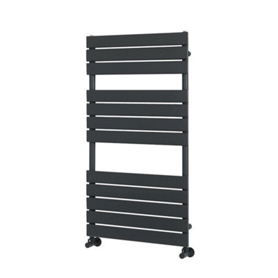 Homestylestore Anthracite Flat Panel Heated Towel Rail Radiator 1200mm X 600mm from B&Q