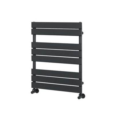 Homestylestore Anthracite Flat Panel Heated Towel Rail Radiator 825mm X 600mm from B&Q