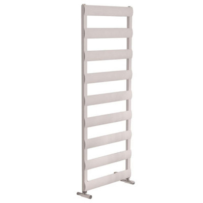 Homestylestore White Ladder Style Aluminium Heated Towel Rail Radiator 1590mm X 500mm from B&Q