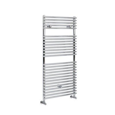 Homestylestore Chrome Bar On Bar Heated Towel Rail Radiator 1190mm X 600mm from B&Q