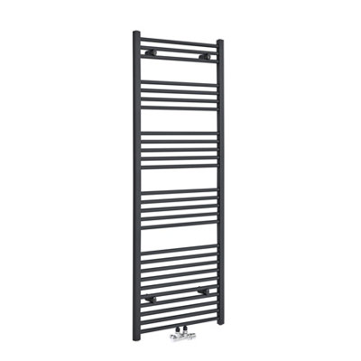 Homestylestore Anthracite Heated Towel Rail Radiator 1600mm X 500mm from B&Q