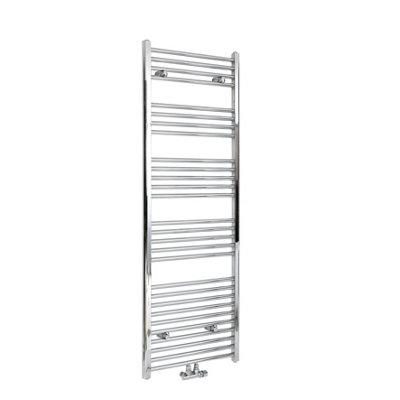 Homestylestore Chrome Heated Towel Rail Radiator 1600mm X 500mm from B&Q