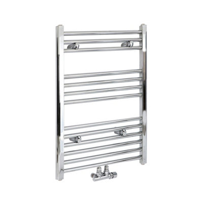 Homestylestore Chrome Heated Towel Rail Radiator 803mm X 500mm from B&Q