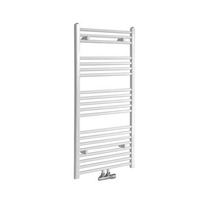 Homestylestore White Heated Towel Rail Radiator 1188mm X 600mm from B&Q