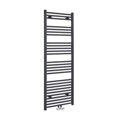 Homestylestore Anthracite Heated Towel Rail 1600mm X 600mm from B&Q