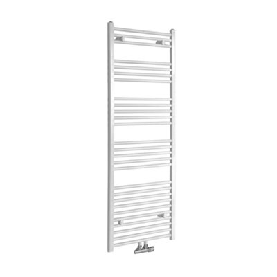 Homestylestore White Heated Towel Rail 1600mm X 600mm from B&Q