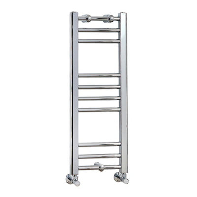 Homestylestore Chrome Straight Bar Heated Towel Rail Radiator 1000mm X 300mm from B&Q