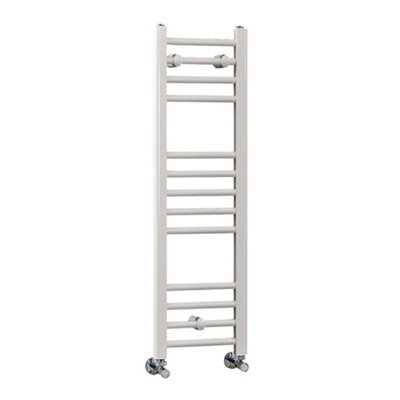 Homestylestore White Straight Bar Heated Towel Rail Radiator 1000mm X 300mm from B&Q