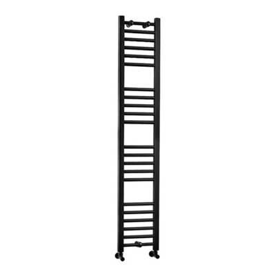Homestylestore Black Straight Bar Heated Towel Rail Radiator 1600mm X 300mm from B&Q