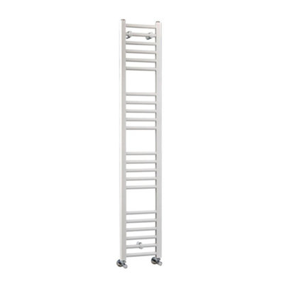 Homestylestore White Straight Bar Heated Towel Rail Radiator 1600mm X 300mm from B&Q
