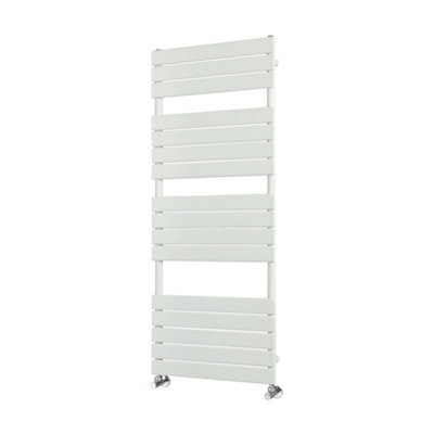 Homestylestore White Flat Panel Heated Towel Rail Radiator 1500mm X 600mm from B&Q