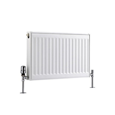 Homestylestore White Type 21 Double Panel Plus Horizontal Convector Radiator 400mm X 600mm from B&Q