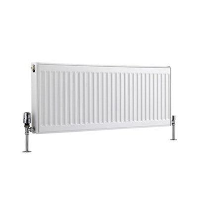 Homestylestore White Type 21 Double Panel Plus Horizontal Convector Radiator 400mm X 1000mm from B&Q