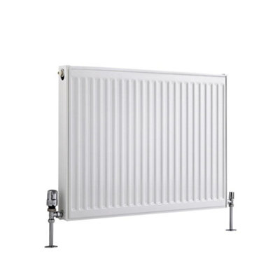 Homestylestore White Type 21 Double Panel Plus Horizontal Convector Radiator 600mm X 800mm from B&Q