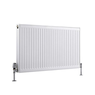 Homestylestore White Type 21 Double Panel Plus Horizontal Convector Radiator 600mm X 1000mm from B&Q