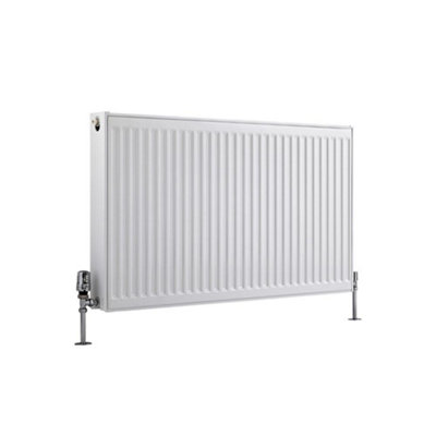 Homestylestore White Type 22 Double Panel Horizontal Convector Radiator 600mm X 1000mm from B&Q