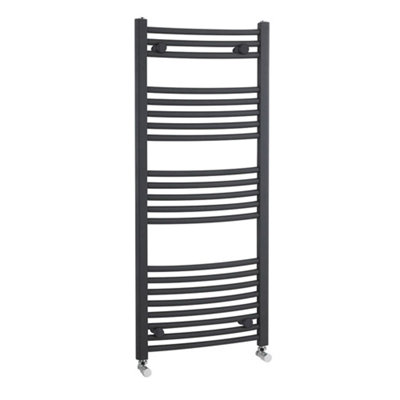 Homestylestore Anthracite Heated Towel Rail Radiator 1150mm X 500mm from B&Q