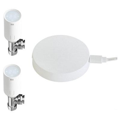 Homestylestore Smart Heating Wifi Gateway Hub And 2 Thermostatic Radiator Valves from B&Q