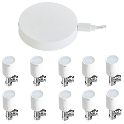 Homestylestore Smart Heating Wifi Gateway Hub And 10 Thermostatic Radiator Valves from B&Q