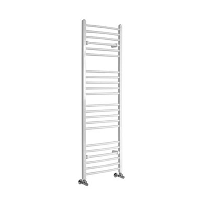 Homestylestore White Curved Bar Heated Towel Rail Radiator 1600mm X 500mm from B&Q