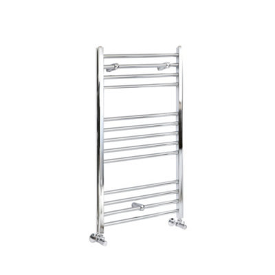 Homestylestore Chrome Straight Bar Heated Towel Rail Radiator 1000mm X 400mm from B&Q