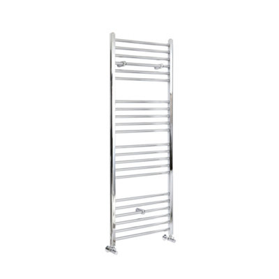 Homestylestore Chrome Straight Bar Heated Towel Rail Radiator 1600mm X 600mm from B&Q