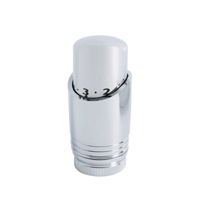Homestylestore Chrome Thermostatic Radiator Valve Head from B&Q